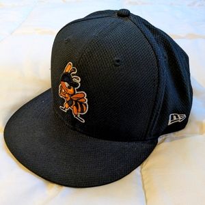 Salt Lake Bees on field fitted ball cap